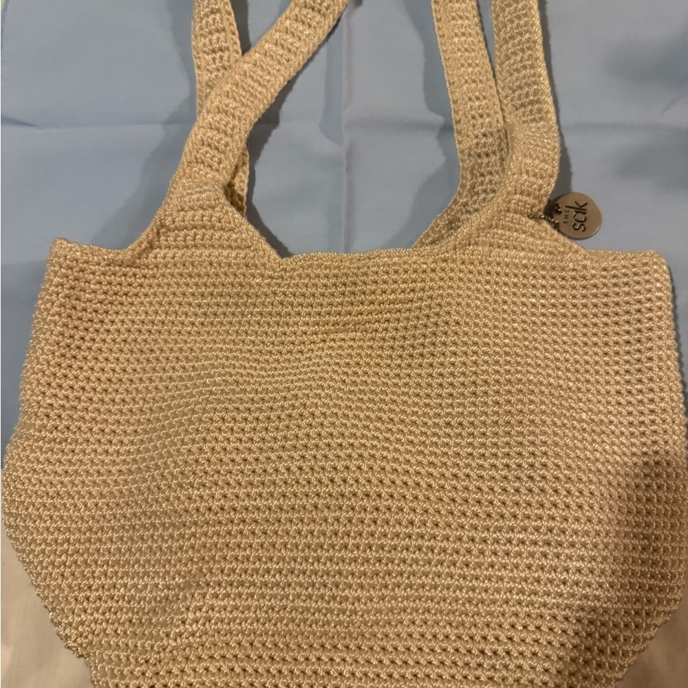 beige sak purse crochet - Picture 2 of 4